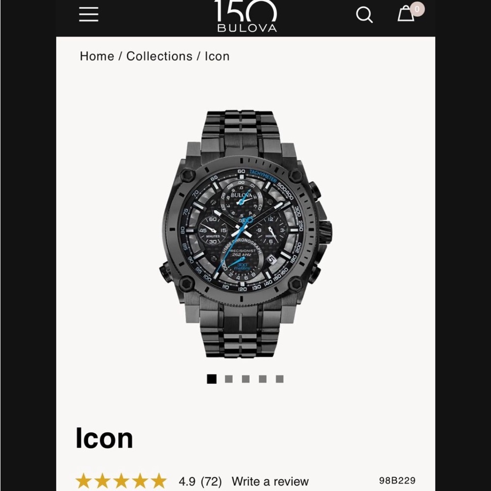 Bulova Icon Gray and Black Watch